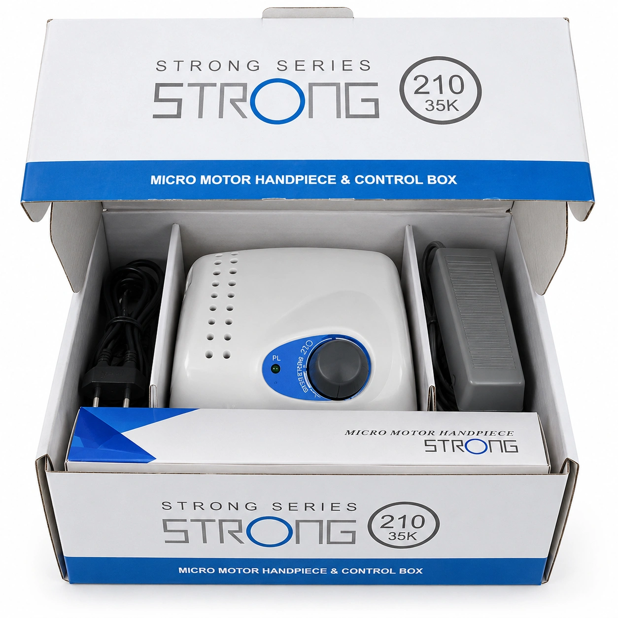 Strong 210 35K Freze Cihazı – 35.000 RPM Mikromotor ve El Motoru Seti - Görsel 2
