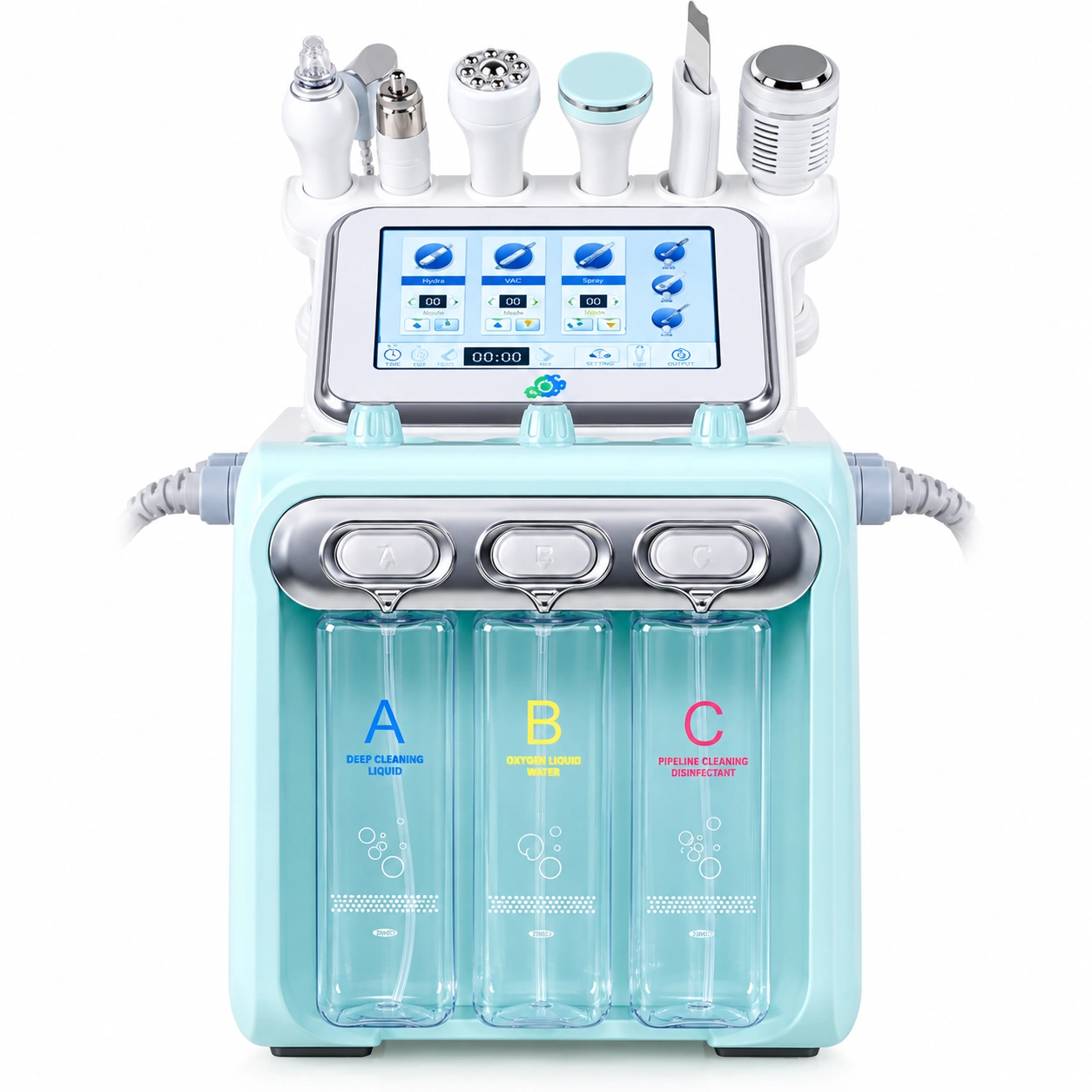Hydrafacial 6in1 Cilt Bakım Cihazı – 6 Fonksiyonlu Aqua Peeling ve Cilt Bakım Sistemi