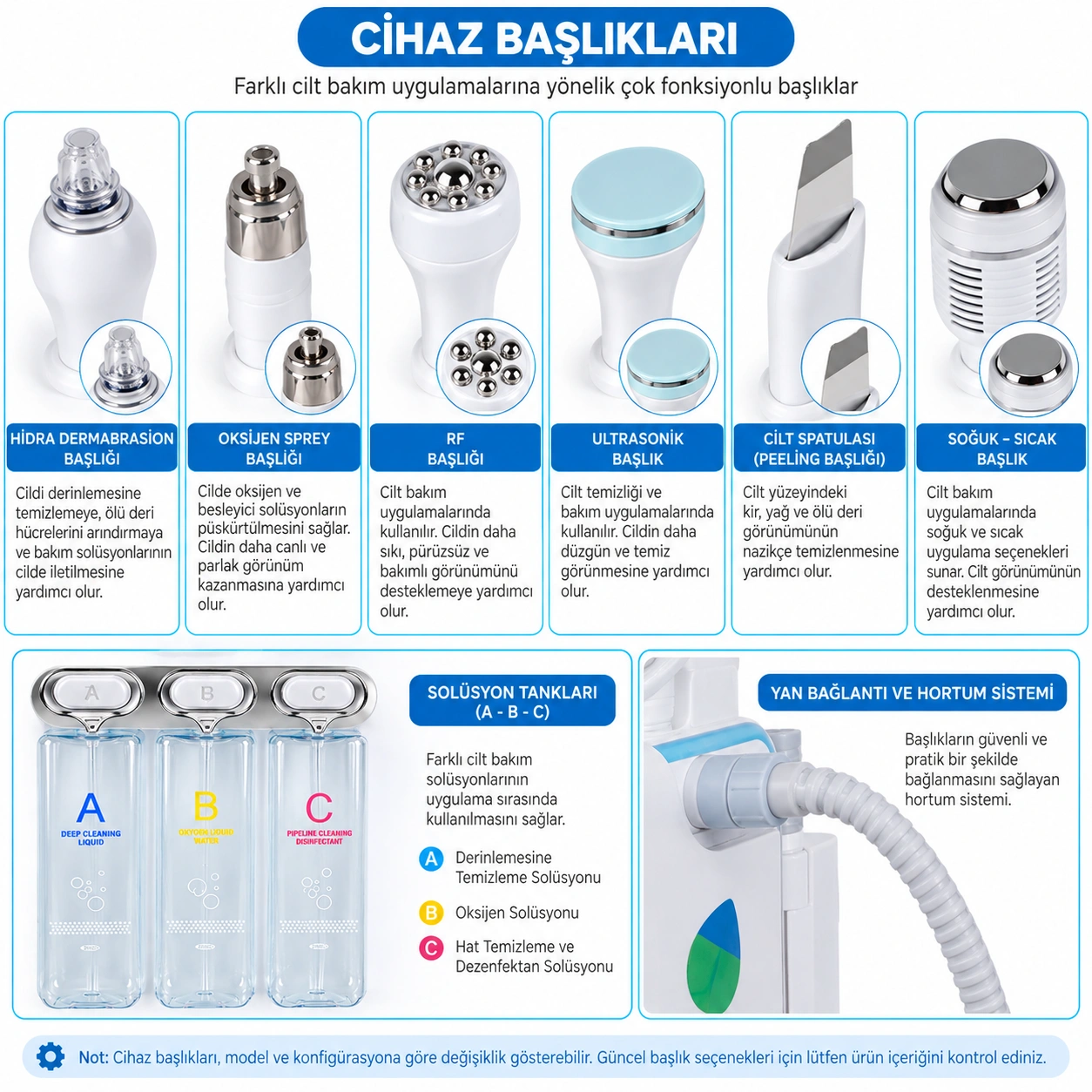 Hydrafacial 6in1 Cilt Bakım Cihazı – 6 Fonksiyonlu Aqua Peeling ve Cilt Bakım Sistemi - Görsel 2